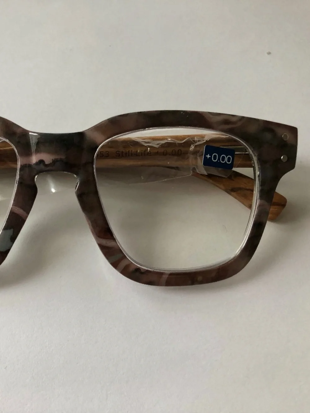 New Still Life Pink Gray Marble Peepers Blue Light Filter Glasses +0.00